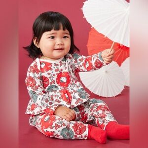 Tea Collection Hello Kitty Romper Dress Size3-6M